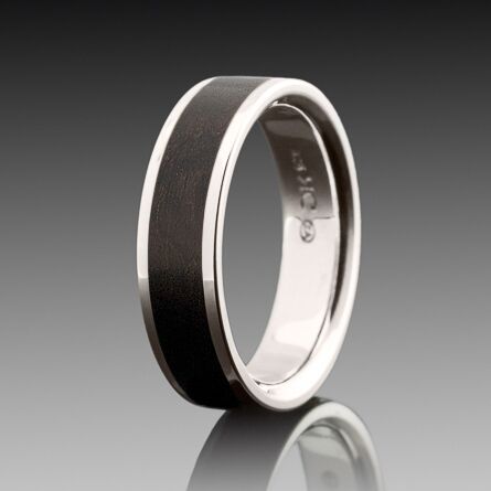 Glow Edge - African Blackwood & 9ct White Gold